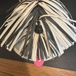 Kate Spade Shaggy Dog bag charm/coin purse with gold hardware